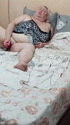 Iconic moment from &quot;neighbor tried out a new sex toy on her big pussy&quot;