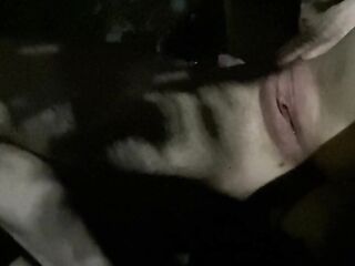 I edge in a parking lot fantasizing about getting caught