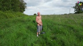 New Drone Sparks Bald Dudes Public Cum Gusher Frenzy