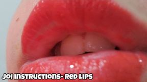Red Lipstick JOI – Painting My Lips & Giving You Stroke Instructions