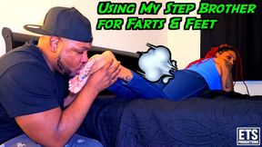 Farting Step Sister Gets Her Toe Sucked