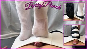 Massage And Trampling Cumshot - Cock Trampling - Sockjob - CBT - Shoejob - 1080HD