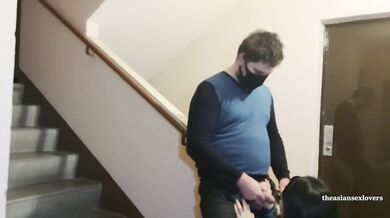 we fuck in the stairwell of a friend's building