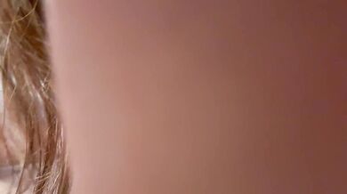 Creamy pussy and saggy tits.