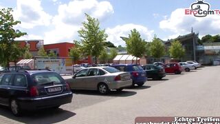 Chubby german girl picked up on Street for Fuck casting