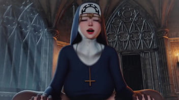 Animation Hentai - Feeding the Nun