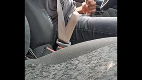 Punheta no carro exibicionismo