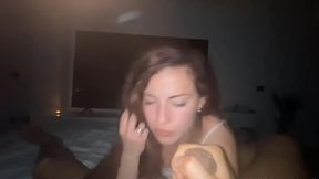 CAROLINA IENA - Nasty angel takes it rough and drinks cum