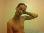 Topless Transgirl Moving Her Ears Handsfree