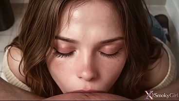 I caught my stepdaughter smoking in the bathroom and I punished this brat hard with my big dick!!! [AI]