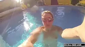 Naked And Fucked In A Pool In Front Of A - Elysa Exhib