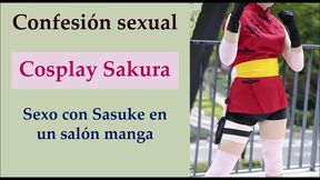 Hentai Cosplay Freak Gets Fucked At Anime Convention With Pink Hair & Sakura Outfit