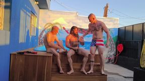 me, my stepfather and Vinkig in a brotherhood with 3