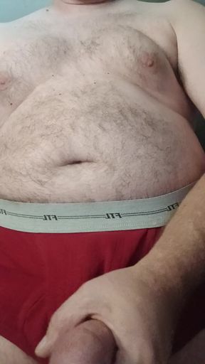 Red FTL briefs cum video
