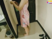 A beautiful girl with her new pajamas ชุดนอนตัวใหม่ของเธอ