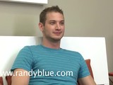 Great looking guy, Matt Valin lifts his blue shirt and starts touching his muscled body