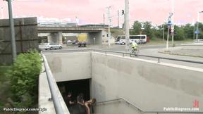 ”Big Breasted Romanian babe butt ravaged outdoor”