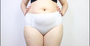 Try on all white panty under 5$ uncensored