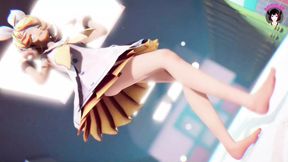 Rin - Tutu Dance + Gradual Undressing (3D HENTAI)