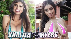 Intense Sex Compilation with Busty bitches Mia Khalifa & Violet Myers