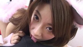 Aki Katase POV - Hot Amateur Deepthroat Action Unleashed