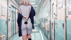 Blonde Nurse! Private Moments in the Hospital Corridor, Secrets Under That White Coat Are Insane!