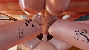 Harley the Bad Girl in 3D Hentai - Exciting Anal Doggystyle POV, Cowgirl on Bed, and Passionate Missionary Creampie