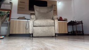 Balbina Big Feet Paradise on PVC and Black Heels