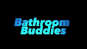 BATHROOM DEEP THROAT CREAMPIE to skinny man --VIKTOR ROM -- JORDAN NEO latino big muscle pornstar