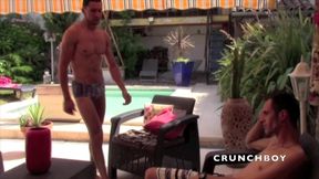 French twink used outdoor by Arab with xxl cock