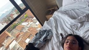 ROUGH CASTING RIDE - Petite Busty Colombian Latina Milf Brunette With Big Tits Does Blowjob Deepthroat Doggy Style And Cowgirl