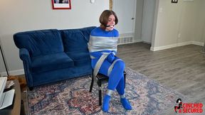 Kat Snow - Taped and Gagged by Burglar! (WMV Format)