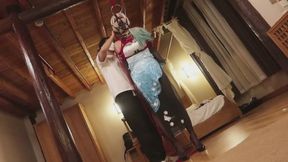 Suspended glans stimulation