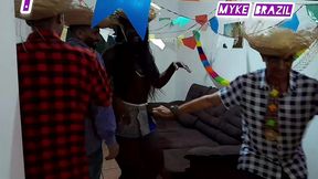 orgia na festa de arraial de sao joao 2024 com fernanda chocolate e nicole romanoff e joseph britadeira e o vagabundo e myke brazil