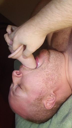 Deepthroat 2 Dildo Training Pt 1