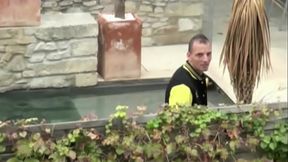 858 JUAN fucked outdoor exhib place by beare hairy dominant