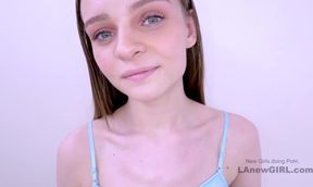 Laid back Teenager gets tight cunt shagged at audition