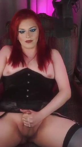 Lubed up Shemale Cock