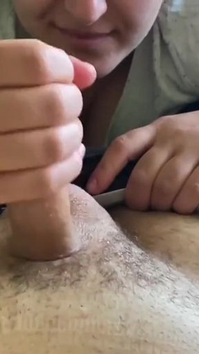 Real Handjob with a Stranger!