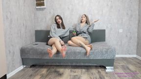 NICOLE and SARAH - It's time to test the depth of your throats!