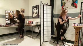 ”Tranny fucks titty babe in hair salon”