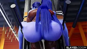 Widowmakers Tempting Training Turns Hot Heavy in Overwatch 3D Fantasy
