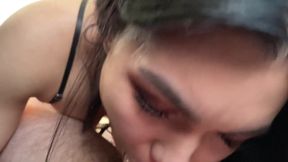 Sexy College Girl Sucking