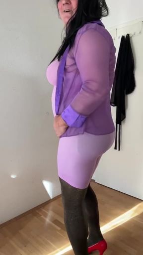Pink Shape Wear with Pantyhose