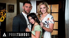 Stepping Stone To Sin: Taboo Threeway Between MILFs Charlie Forde and Jane Wilde