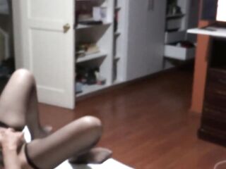 I record my wife's sister masturbating during the time that watching porn