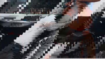 White guy took his woolly butt plugged by hung Ray D