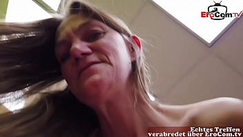 German ugly skinny mature housewife try amateur porn casting