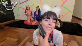 Part 1 - Masturbating while these babes have fun with each other