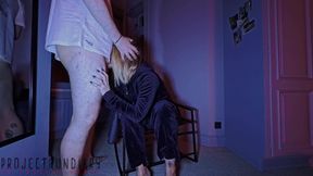 Girl in Dark Blue Velvet Jogging Tracking Suit Fucked for Creampie Pussy - Projectfundiary